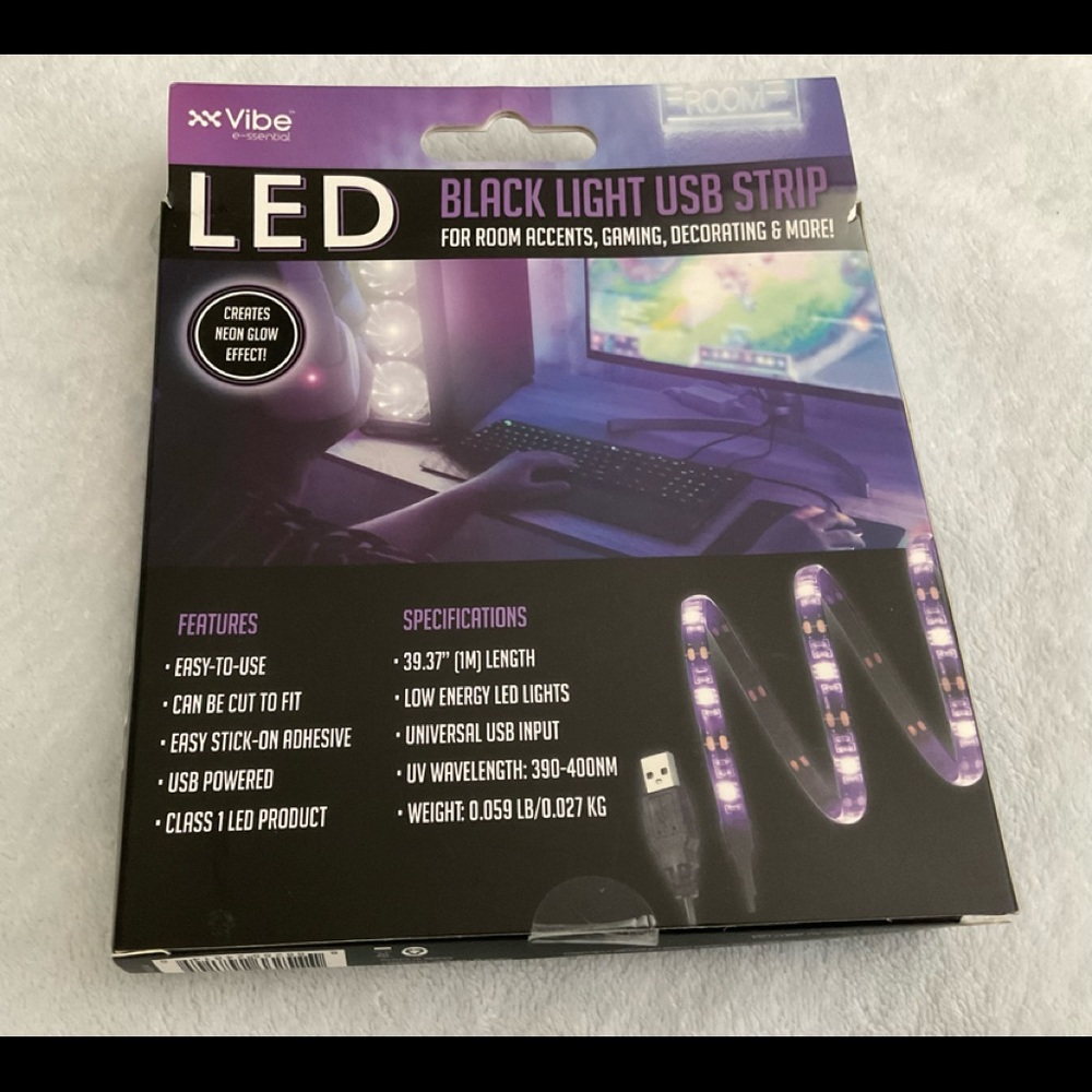 LED black light USB strip - Picture 3 of 5